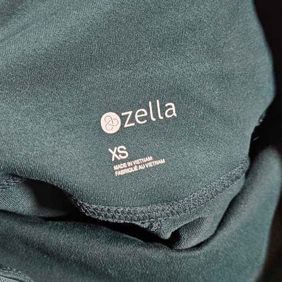 Zella High Waisted Hidden Pocket Full Length Yoga Pants,  Dark Green, XS - Picture 8 of 12